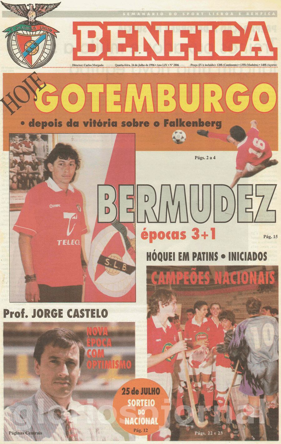 jornal o benfica 2806 1996-07-24